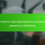 Етикетът при празнуването на важни моменти в бейзбола