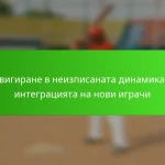 Навигиране в неизписаната динамика на интеграцията на нови играчи