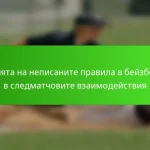Ролята на неписаните правила в бейзбола в следматчовите взаимодействия